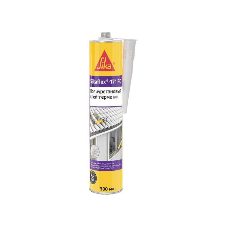 Эластичный полиуретановый клей-герметик SIKA Flex-171 FC чёрный Картридж 300мл. 752511