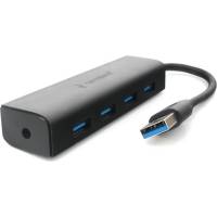 Концентратор USB 3.0 Gembird, 4 порта, с доп питанием UHB-C354