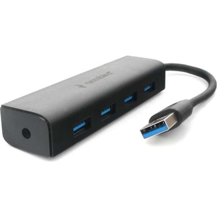 Концентратор USB 3.0 Gembird, 4 порта, с доп питанием UHB-C354