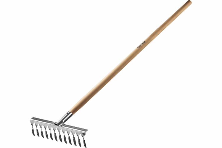Грабли из нержавеющей стали GRINDA PROLine 12 витых зубцов 39481-12