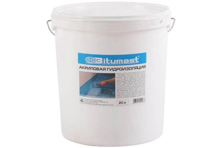 Акриловая гидроизоляция 20 кг Bitumast 4607952900431