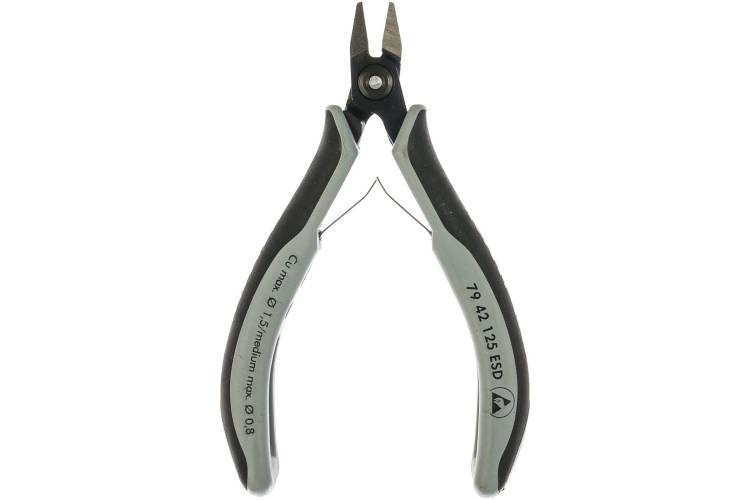 Прецизионные бокорезы для электроники Knipex KN-7942125ESD