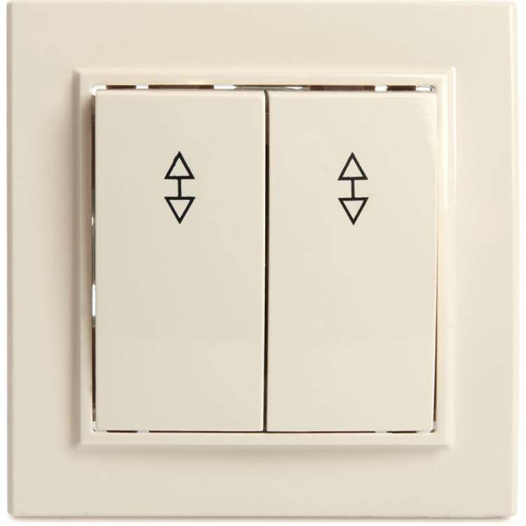 2-клавишный переключатель STEKKER psw10-9008-02, 250в, 10а, серия эрна, слоновая кость, 39920