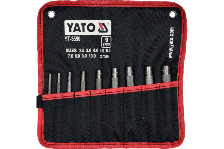 Набор пробойников YATO 9 предметов YT-3590
