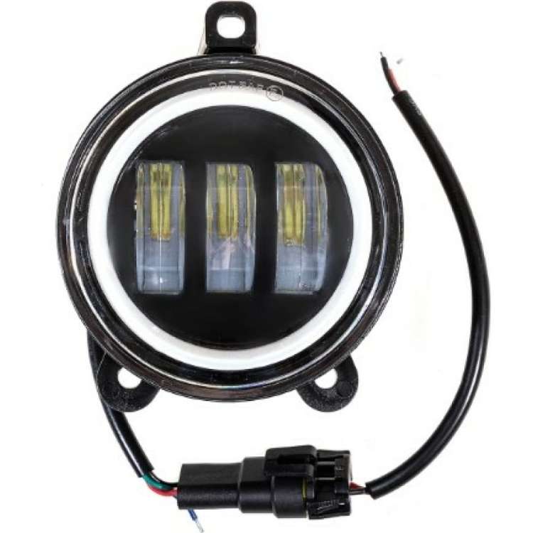 Cветодиодная фара SKYWAY OFF ROAD 125х92 мм круглая 12V/24V 30W 6000К 3 LADA Priora S07201086