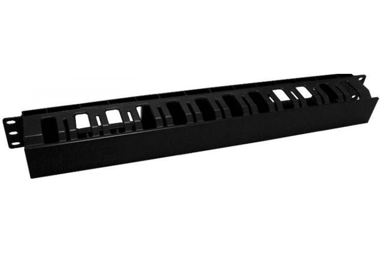 Кабельный организатор Hyperline CM-1U-D53-PL-COV пластиковый с крышкой, глубина 53 мм, 19"  481511