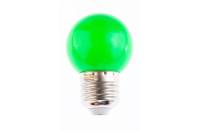 Лампа FERON LED 1вт Е27, зеленый, шар 25117