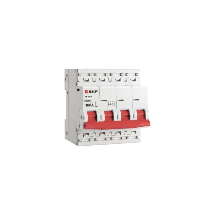 Выключатель нагрузки EKF ВН-125N 4Р 100А PROXIMA S1254100