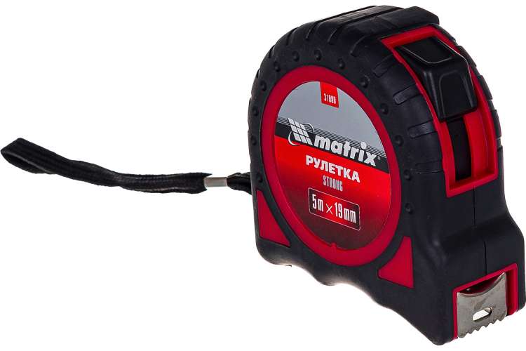 Рулетка Matrix Strong обрезиненный корпус 5 м 31080