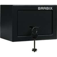 Офисный мебельный сейф BRABIX SF-140KL 140х195х140 мм, ключевой замок, черный 291140