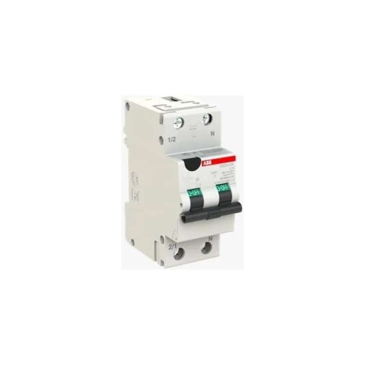Дифференциальный автомат (АВДТ) ABB 2-полюсный (1P+N) 10А C 30мА тип AC 6кА DS201CR 2CSR755080R1104