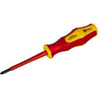 Диэлектрическая отвертка КОБАЛЬТ Ultra Grip FL/PZ-1x80 мм, CR-V, двухкомпонентная рукоятка 799-727