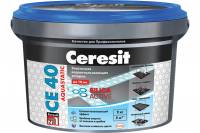 Затирка Ceresit Aquastatic СE 40 графит №16 ведро 2 кг 1/12 21204