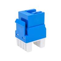 Модуль LANMASTER Keystone RJ45, кат.5e, UTP, 180 градусов, синий, LAN-OK45U5E/180P-BL