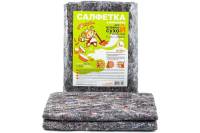 Сухая салфетка для пола из хлопка Золушка Класс Макси 70х100 см, серая, 1 шт. 3863