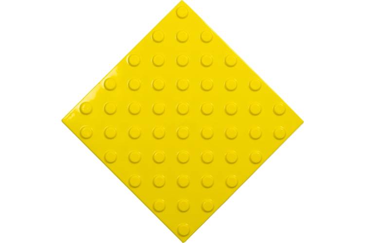 Тактильная плитка PALITRA TECHNOLOGY конусы линейные 50245-2-PVC-300x300x4-Y-VI
