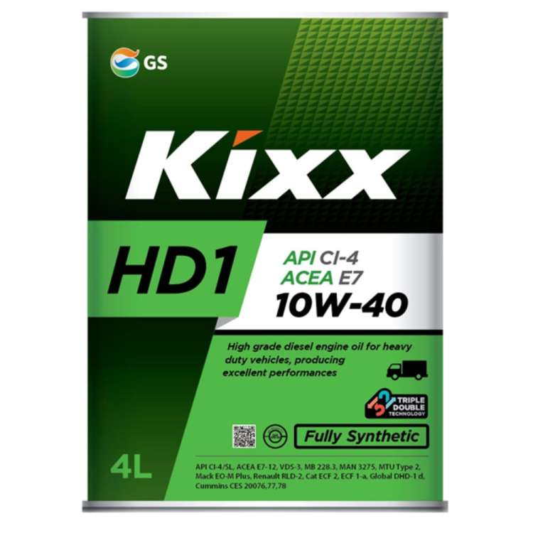 Моторное масло KIXX HD1 10W40, синтетическое, 4 л L206144TE1