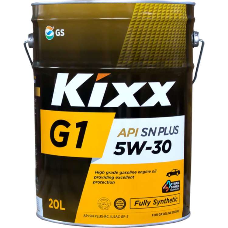 Синтетическое моторное масло KIXX G1 SN Plus 5w-30 20л L2101P20E1