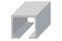 Верхняя направляющая для раздвижных дверей N1 Palladium 3 метра 12054