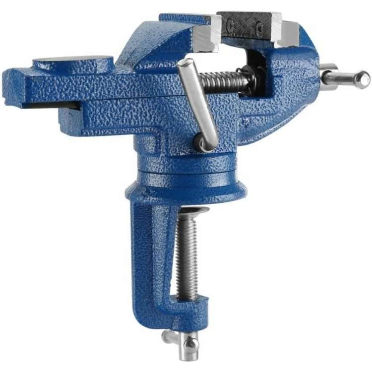 Слесарные тиски DEKO CL08, настольные, поворотные, 60 мм 065-0960