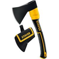 Кованый топор STAYER Fiberglass 600/800 г, с чехлом 2062-06P_z02