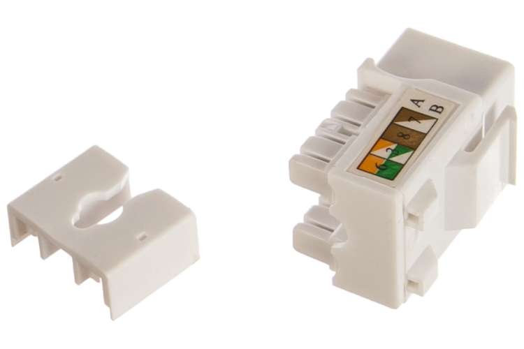 Вставка Keystone NEWMAX RJ-45, категория 5e, белый, NM-KSTU90/WH