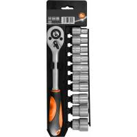 Набор головок с трещоткой KENDO 1/4" 11 шт 16209