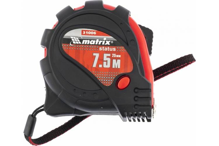 Рулетка 7.5 м х 25 мм Status magnet 3 fixations MATRIX 31006