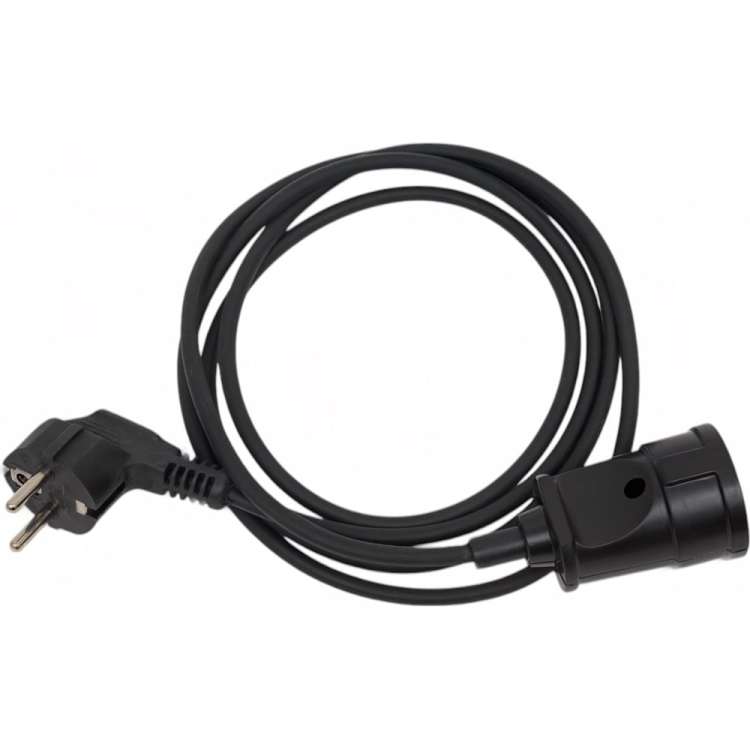 Удлинитель-шнур PROGIX 2 метра КГ 3x1.5 черный PG140