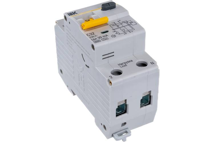 Дифавтомат АВДТ-32 1п+N, C, 32А, 30мА IEK MAD22-5-032-C-30