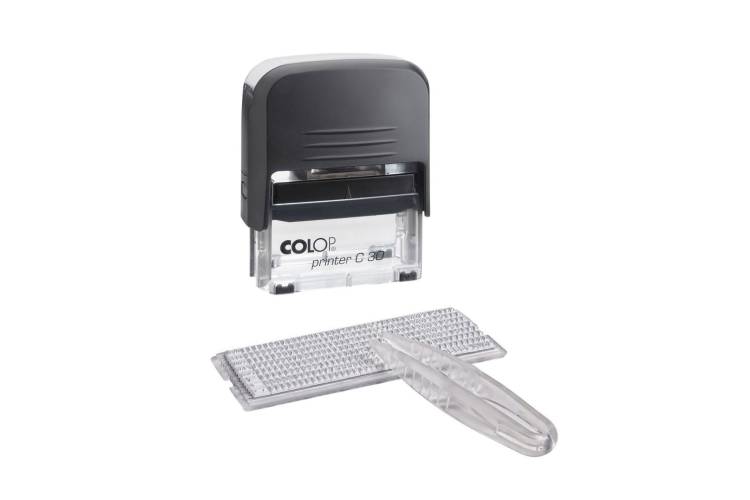 Автоматический самонаборный штамп Colop пластик 5 строк 18х47 мм PRINTER С 30/1SET black 00-00000851