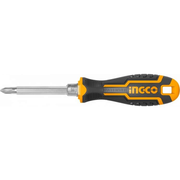 Двухсторонняя отвертка INGCO 2 в 1 SL5+PH1 INDUSTRIAL AKISD0203