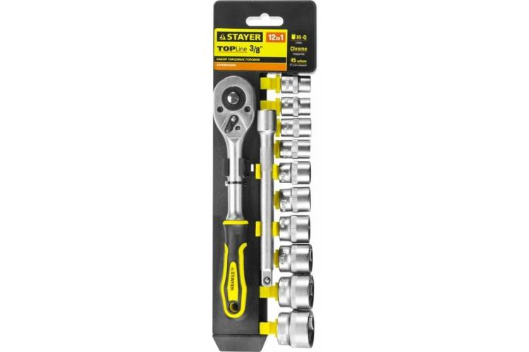 Набор STAYER STANDARD 3/8", 12 предметов 27752-H12