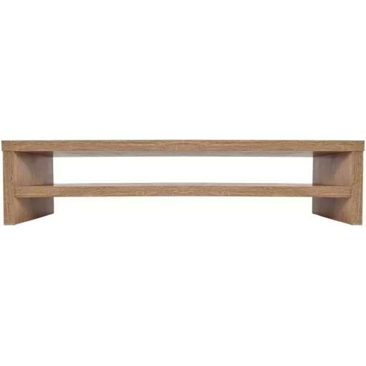 Двухэтажная подставка под монитор URM полка на рабочий стол 55x20x12.5 см, дубовая S00421