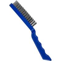 Щетка по металлу vertextools с пластиковой ручкой, 4-ряд 1212-03