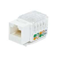 Розеточный модуль СегментЭнерго CAT5e UTP, Keystone, прозрачн. крышка, 90 градусов, 14516-12207