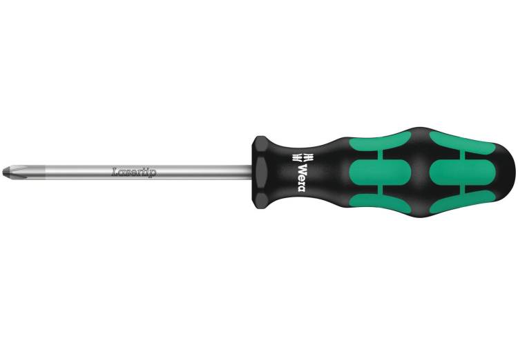 Отвёртка крестовая Wera, PZ 2x100 мм, WE-009315