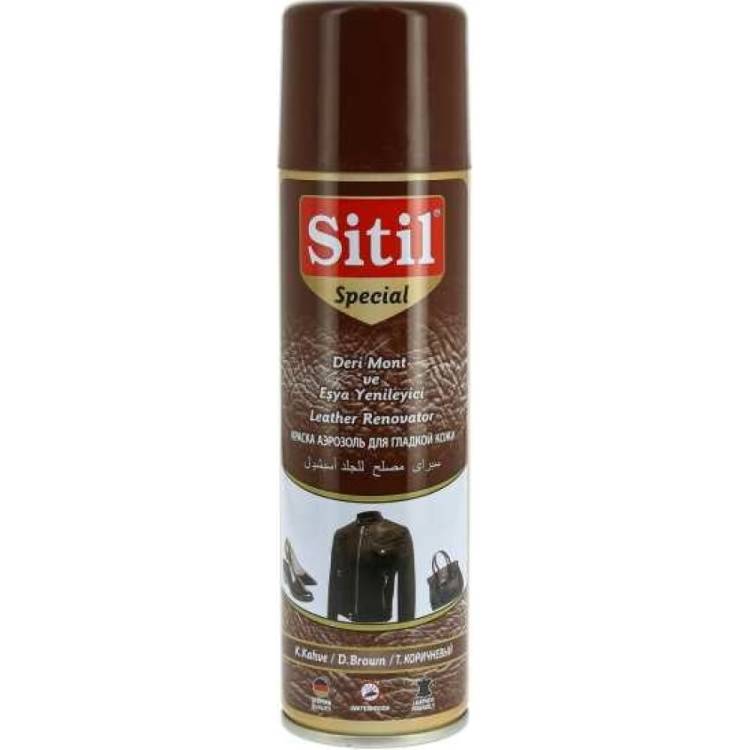 Восстановитель для гладкой кожи Sitil Leather Renovator Spr. темно-коричневый, 250 мл 167.02 SSMB