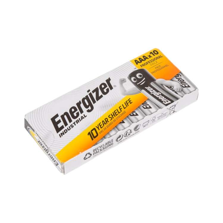 Батарейка Energizer Industrial AAA/LR03 (EN92, AM2) 10шт. Alkaline 7638900361063