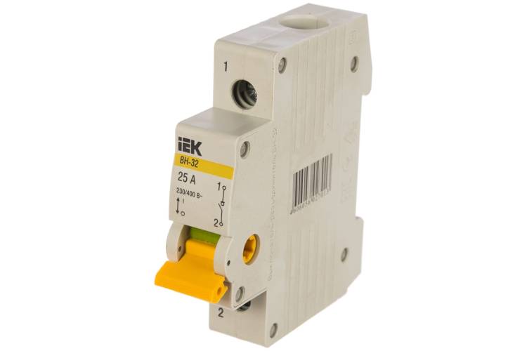Выключатель нагрузки IEK ВН-32 25А/1П ИЭК MNV10-1-025