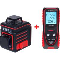 Комплект ADA лазерный уровень cube 2-360 basic edition + лазерный дальномер cosmo 70 А00701