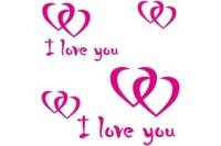 Виниловый трафарет STMDECOR I LOVE YOU WA-085