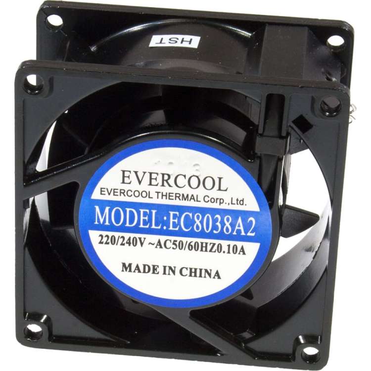 Осевой вентилятор охлаждения EVERCOOL 80x80x38 220b EC8038A2HST