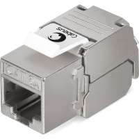 Вставка Keystone Cabeus Jack RJ-45(8P8C), 180 градусов, категория 6A, полный экран, без инструмента Toolless KJ-RJ45-Cat.6A-SH-180-Toolless