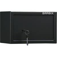 Офисный мебельный сейф BRABIX SF-200KL 200х310х200 мм, ключевой замок, черный 291144