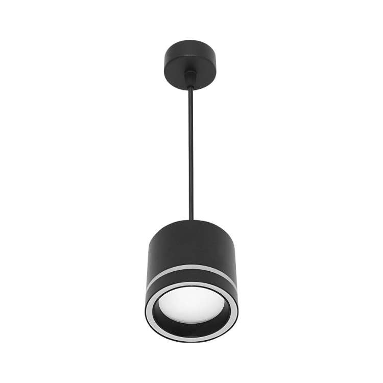 Подвесной cветильник Wolta Luce, корпус под лампу GX53, макс.мощность 20Вт, 83×1060 мм, IP20, регулируемая длина подвеса 1м, черный WSL-GX53/P06BL