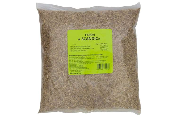 Семена газона Зеленый Ковер SCANDIC 0.9 кг 4607160332956