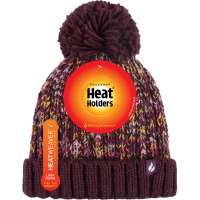 Женские термошапки Heat Holders EIDDA с отворотом и помпоном, wine BSHH793OSWNE