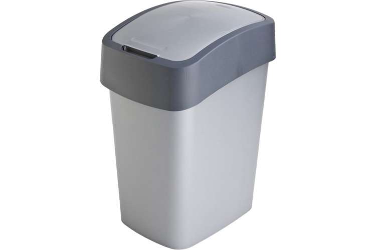 Контейнер для мусора CURVER FLIP BIN 25 л, графит 02171-686-00